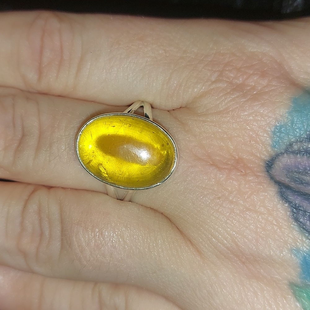Amber Ring Size 10.5